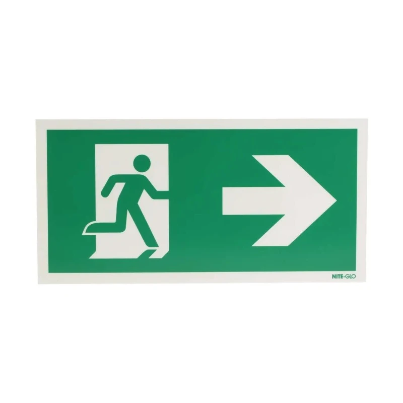 RS PRO Plastic Non-Illuminated Emergency Exit Sign 300mm x 150mm 370-1526