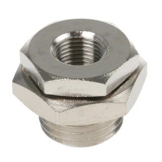 Legris Brass Pneumatic Fitting Threaded G 1/8 Female to M16 Male 60 bar 80°C 0920 00 10