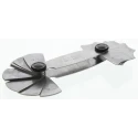 MikronTec Radius Gauge Metric 15 Blades 15.5 mm to 25 mm 304-9165
