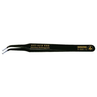 Bernstein 120mm Stainless Steel ESD Safe Tweezer 5-066-13
