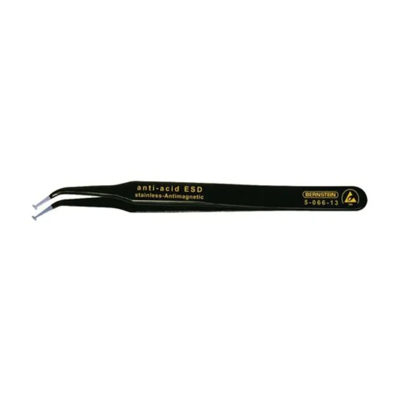 Bernstein 120mm Stainless Steel ESD Safe Tweezer 5-066-13