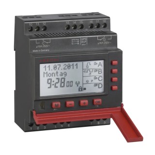 Muller Digital SC DIN Rail Time Switch, 2-Channel, 230V AC, Digital, SPDT Contact Configuration SC 88.20 PRO 230V 50-60HZ