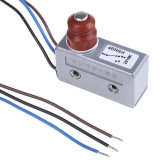 Saia-Burgess Plunger Micro Switch Pre-Wired Terminal 15A 250V AC SPCO Zinc Alloy Housing IP67 4BRSH