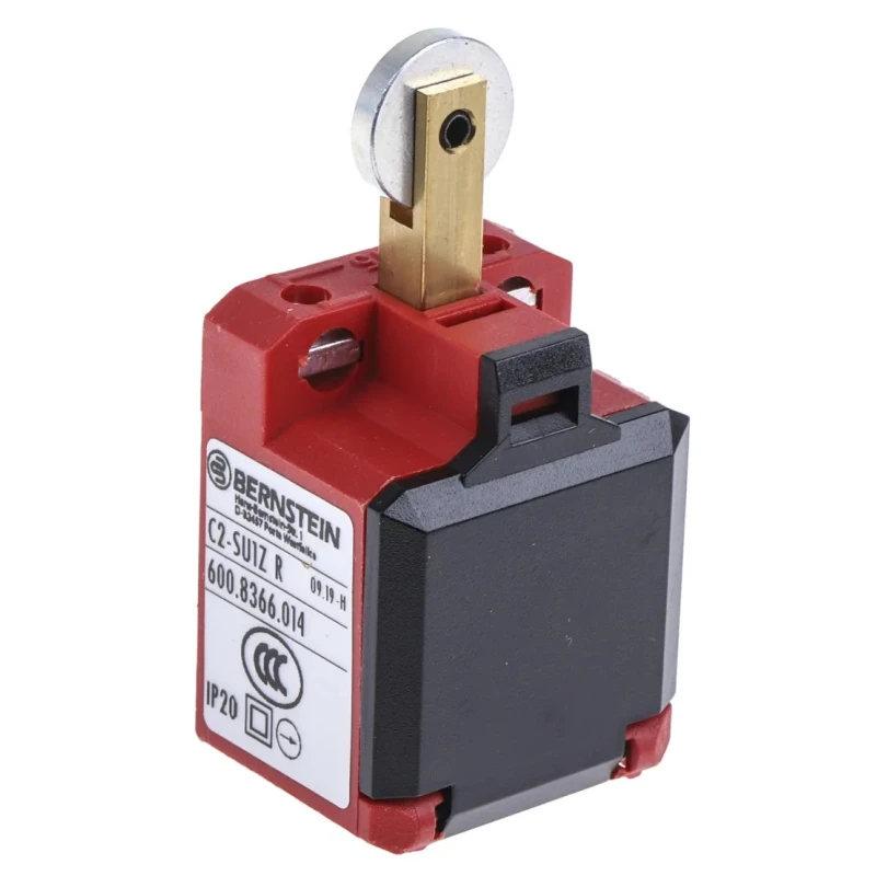Bernstein AG C2 Series Roller Interlock Switch, 1 NO/1 NC, IP20, Glass Reinforced Plastic Housing, 250V AC, 10A IP20
