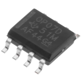 Texas Instruments Precision Operational Amplifier 600 kHz 8-Pin SOIC 22V OP07DD