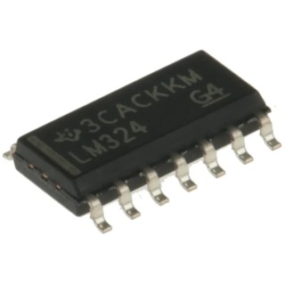 Texas Instruments Operational Amplifier LM324D 1.2 MHz, 14-Pin SOIC, 5V-30V LM324D