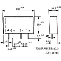 Celduc SK Series Solid State Relay, PCB Mount, 4 A Load, 460 V ac Load, 30 V dc Control SKA20440