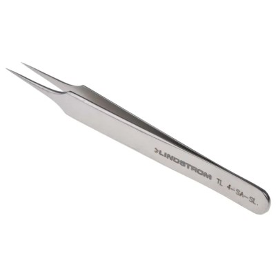 Lindstrom 110mm Stainless Steel Extra Fine ESD Safe Tweezer TL 4-SA-SL