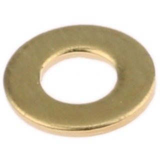 RS PRO Brass Plain Washers M4 DIN 125A, 0.8 mm Thickness, 24 mm External Diameter 483-2609