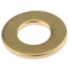 RS PRO Brass Plain Washers M4 DIN 125A, 0.8 mm Thickness, 24 mm External Diameter 483-2609