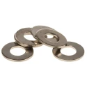 RS PRO Brass Nickel Plated Plain Washers M3, DIN 125A 24mm External Diameter 0.50mm Thickness 483-0631