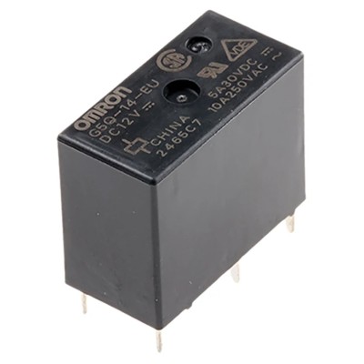 Omron Power Relay SPDT, 12V DC Coil Voltage, 10A Switching Current, PCB Mount G5Q-14-EU DC12 (TY)