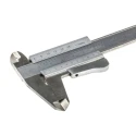 RS PRO Stainless Steel Vernier Caliper 150 mm 0.02 mm Resolution Analog Imperial and Metric Measurement 464-9952