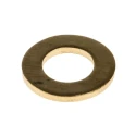 RS PRO Brass Plain Washers M8 Compatible Screw Bolt Size DIN 125A 16mm External Diameter, 8.4mm Inside Diameter 483-2637