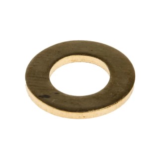 RS PRO Brass Plain Washers M8 Compatible Screw Bolt Size DIN 125A 16mm External Diameter, 8.4mm Inside Diameter 483-2637