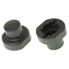 MEC Black Modular Switch Cap for Use with 3F Series Push Button Switch 1S09-16.0