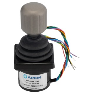APEM 9000 3-Axis Joystick Passive Switch Technology IP65 Protection 240V AC ±18° Travel
