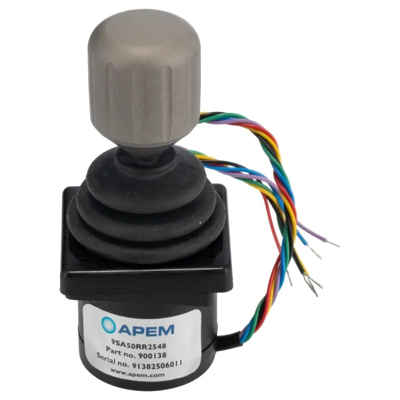 APEM 9000 3-Axis Joystick Passive Switch Technology IP65 Protection 240V AC ±18° Travel 