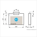 RS PRO Plastic Transit Case Blue Polypropylene External 226 mm x 45 mm x 265 mm Model 506-6673