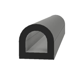 RS PRO Black Ethylene Propylene Diene Monomer Edging Strip 20 m 175-2562