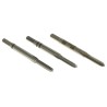 EVENTUS M3 Thread Tap Set, Metric ISO DIN 13 Standard, High-Speed Steel (HSS), Hand Tap, 3 Pieces, 40mm Length, DIN 10004