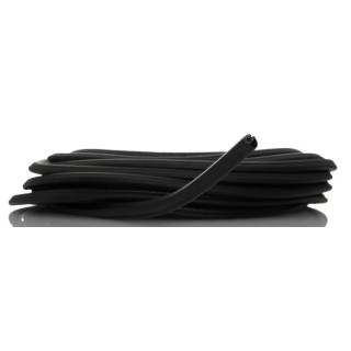 RS PRO Black Ethylene Propylene Diene Monomer Edging Strip, 20m, D-Type Insert, 11.2mm Width, 10mm Height 175-2575