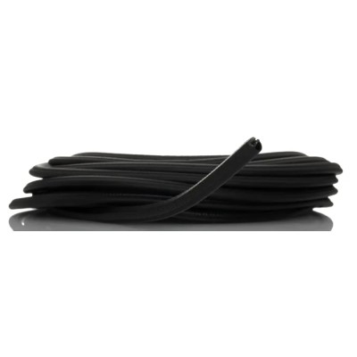 RS PRO Black Ethylene Propylene Diene Monomer Edging Strip, 20m, D-Type Insert, 11.2mm Width, 10mm Height 175-2575