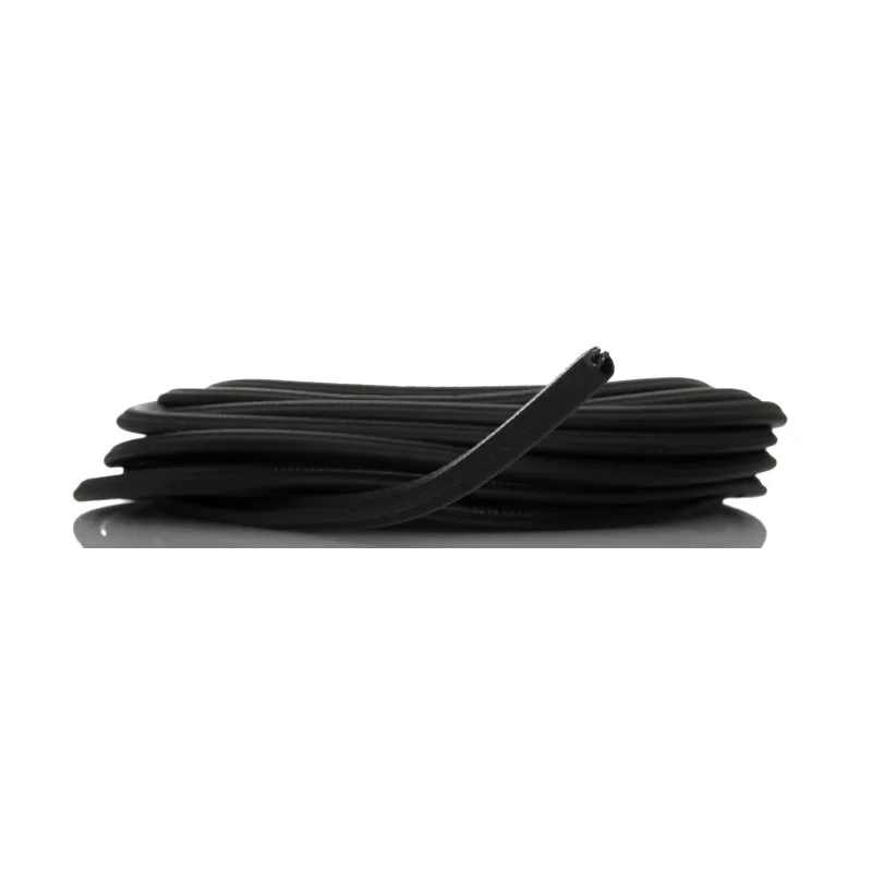 RS PRO Black Ethylene Propylene Diene Monomer Edging Strip, 20m, D-Type Insert, 11.2mm Width, 10mm Height 175-2575