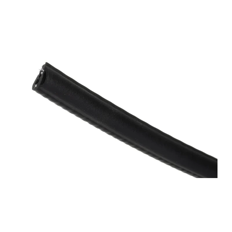 RS PRO Black Ethylene Propylene Diene Monomer Edging Strip, 20m, D-Type Insert, 11.2mm Width, 10mm Height 175-2575