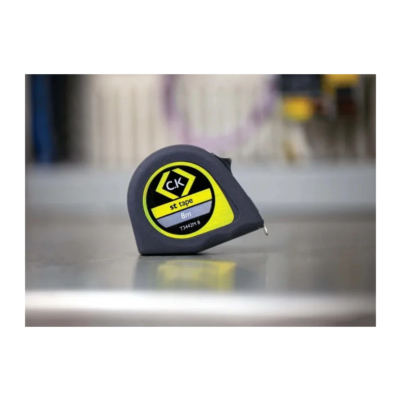 CK Tape Measure 8m Length Metric, IN, Imperial with 13mm Blade Width Steel ABS Case T3442M 8