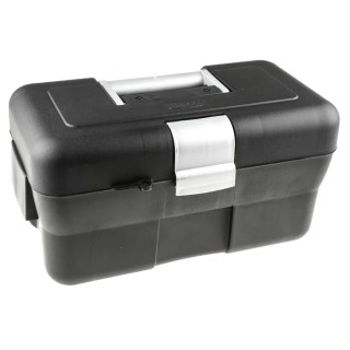 Raaco Multi-Purpose Plastic Tool Box 395mm Length 220mm Width 210mm Height Padlock Lock Removable Tote Tray 135207