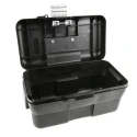 Raaco Multi-Purpose Plastic Tool Box 395mm Length 220mm Width 210mm Height Padlock Lock Removable Tote Tray 135207