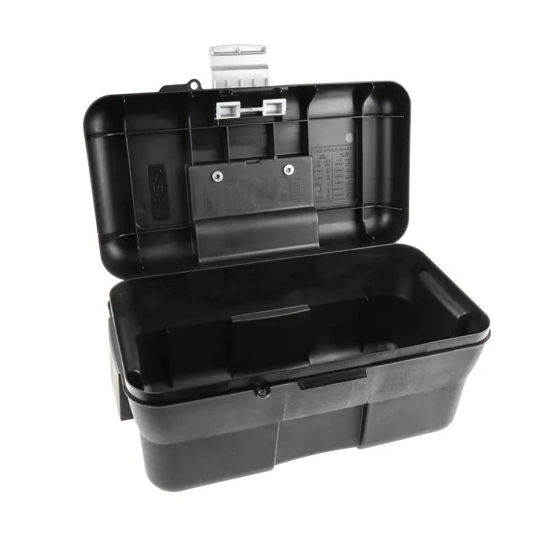 Raaco Multi-Purpose Plastic Tool Box 395mm Length 220mm Width 210mm Height Padlock Lock Removable Tote Tray 135207