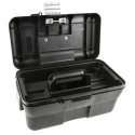 Raaco Multi-Purpose Plastic Tool Box 395mm Length 220mm Width 210mm Height Padlock Lock Removable Tote Tray 135207