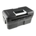 Raaco Multi-Purpose Plastic Tool Box 395mm Length 220mm Width 210mm Height Padlock Lock Removable Tote Tray 135207