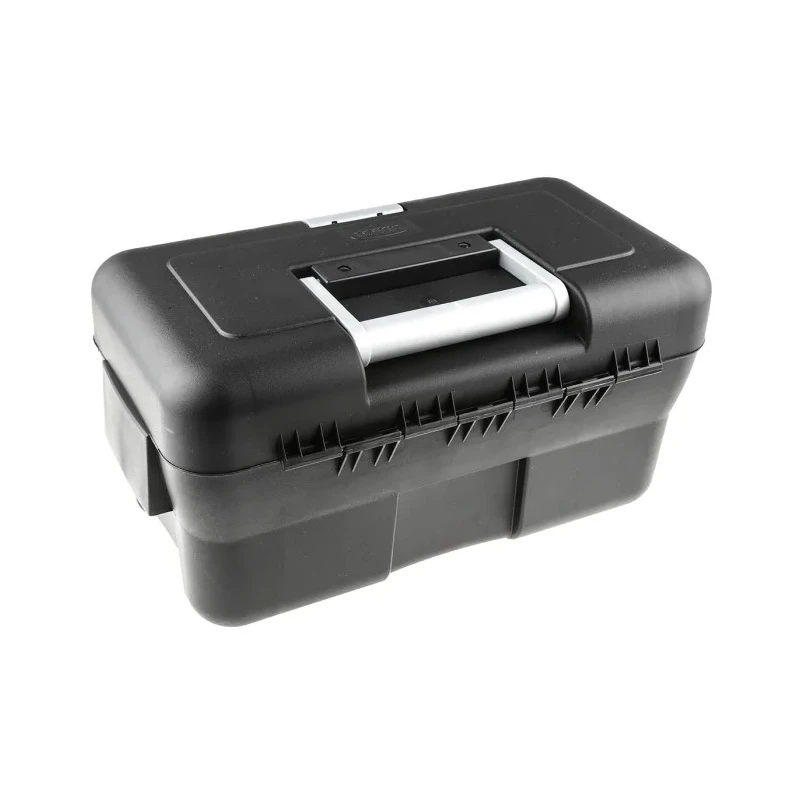 Raaco Multi-Purpose Plastic Tool Box 395mm Length 220mm Width 210mm Height Padlock Lock Removable Tote Tray 135207