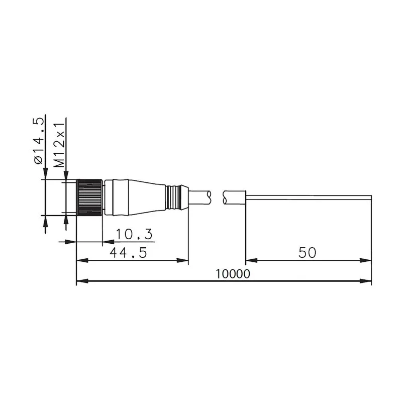 Bernstein AG Sensor Actuator Cable SHS3 Series Black Jacket DIN EN 60947-1 Model 3251006293
