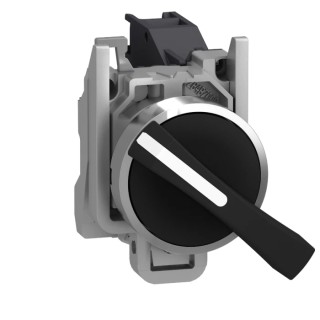 Schneider Electric Long Handle Selector Switch with 2 Positions, NO Contact Configuration, Harmony XB4 Series XB4BJ21