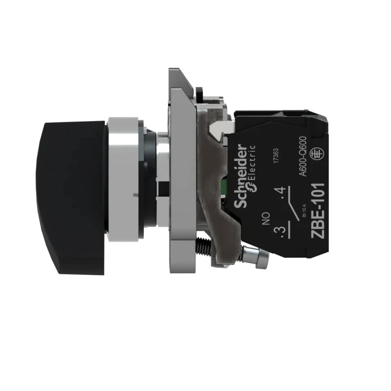 Schneider Electric Long Handle Selector Switch with 2 Positions, NO Contact Configuration, Harmony XB4 Series XB4BJ21