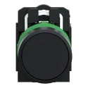 Schneider Electric Harmony XB5 Series Push Button Switch, Slow Break, Panel Mount, 22 mm Cutout, SPST, Black LED XB5AA21