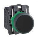 Schneider Electric Harmony XB5 Series Push Button Switch, Slow Break, Panel Mount, 22 mm Cutout, SPST, Black LED XB5AA21