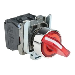 Schneider Electric Selector Switch Red Standard Handle 2 Positions Harmony XB4 XB4BK124B5