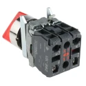 Schneider Electric Selector Switch Red Standard Handle 2 Positions Harmony XB4 XB4BK124B5