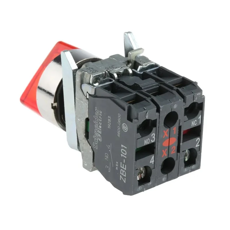 Schneider Electric Selector Switch Red Standard Handle 2 Positions Harmony XB4 XB4BK124B5