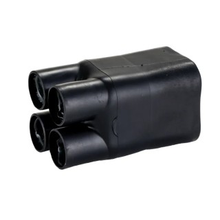 HellermannTyton Branching Heat Shrink Boot B8W2, Cross Linked Polyolefin Adhesive Backing, 35 mm 404-08022 408-2-B8W2-PO-X-BK