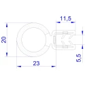 RS PRO Black Ethylene Propylene Diene Monomer Edging Strip 20 m 175-2564