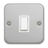 Contactum White 1 Way DP Switch, 1 Gang, Metal Clad, 20A, 250V CLA3796