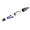 Amphenol Industrial Cable XLR Connector Straight 133V AC Male 5 Way Silver Plating AC5MJ