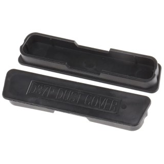 RS PRO Dust Cap for Use with D-Sub Connector Male 37 Contacts Carbon Black Reinforced Polypropylene 666-0926