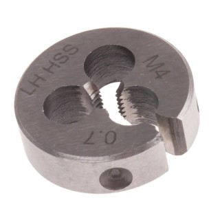 RS PRO Threading Die M4, 20.63 mm Outside Diameter, 6.35 mm Thickness, High Speed Steel 668-0753